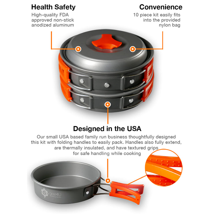 gear4U camping equipment and outdoor gear mess kit